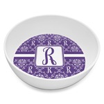 Initial Damask Melamine Bowl - 8 oz (Personalized)