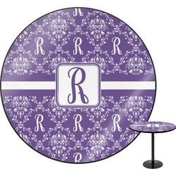 Initial Damask Round Table (Personalized)