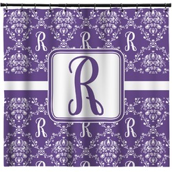 Initial Damask Shower Curtain - Custom Size (Personalized)