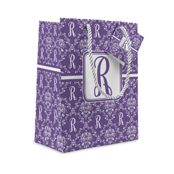 Initial Damask Gift Bag