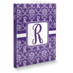 Initial Damask Softbound Notebook - 7.25" x 10" (Personalized)