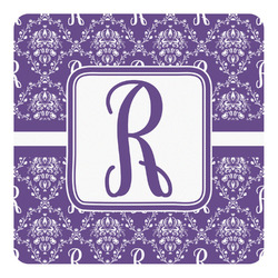Initial Damask Square Decal - XLarge (Personalized)