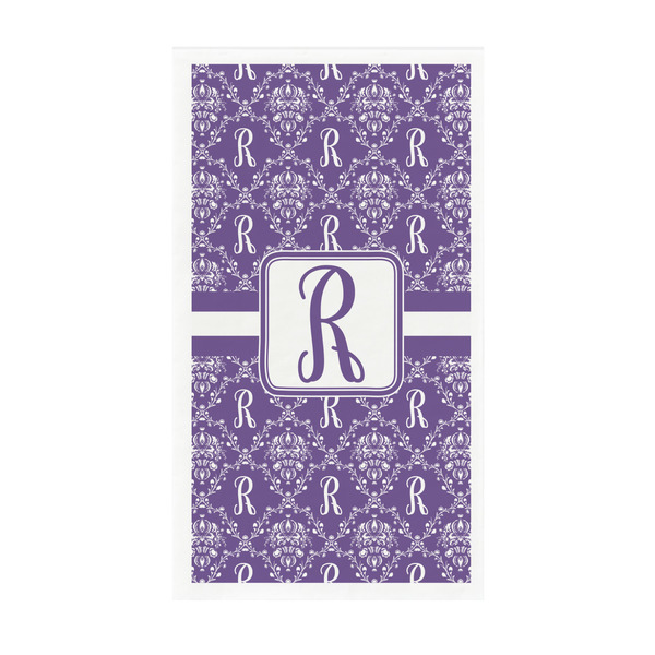 Custom Initial Damask Guest Paper Towels - Full Color - Standard