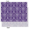 Initial Damask Tissue Paper - Heavyweight - Large - Front & Back