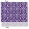 Initial Damask Tissue Paper - Lightweight - Medium - Front & Back