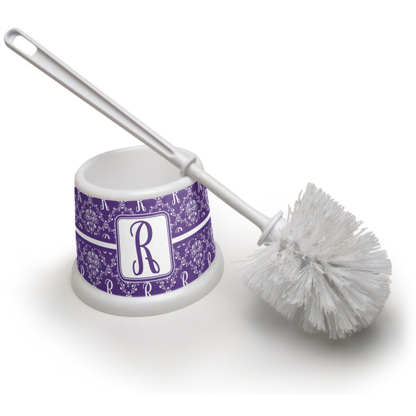 Custom Initial Damask Toilet Brush (Personalized)