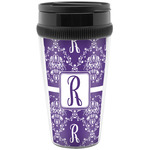 Initial Damask Acrylic Travel Mug without Handle (Personalized)