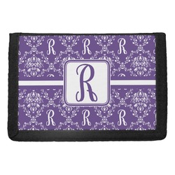 Initial Damask Trifold Wallet (Personalized)