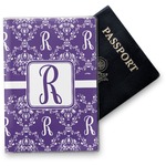 Initial Damask Vinyl Passport Holder (Personalized)