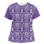 Initial Damask Women's Crew T-Shirt - X Large