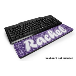 Initial Damask Keyboard Wrist Rest (Personalized)