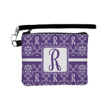 Initial Damask Wristlet ID Case