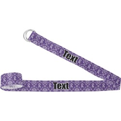 Initial Damask Yoga Strap (Personalized)