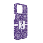 Initial Damask iPhone Case - Plastic - iPhone 13