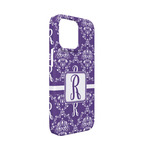 Initial Damask iPhone Case - Plastic - iPhone 13 Mini