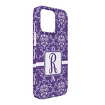 Initial Damask iPhone Case - Plastic - iPhone 13 Pro Max