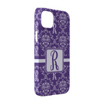 Initial Damask iPhone Case - Plastic - iPhone 14