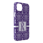 Initial Damask iPhone Case - Plastic - iPhone 14 Pro Max