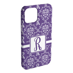 Initial Damask iPhone Case - Plastic - iPhone 15 Plus