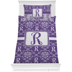 Initial Damask Comforter Set - Twin (Personalized)