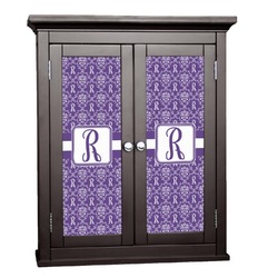 Initial Damask Cabinet Decal - Custom Size (Personalized)