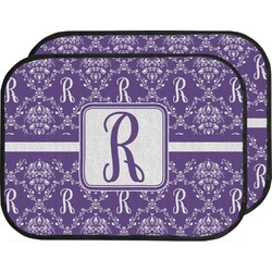 Initial Damask Car Floor Mats (Back Seat) (Personalized)