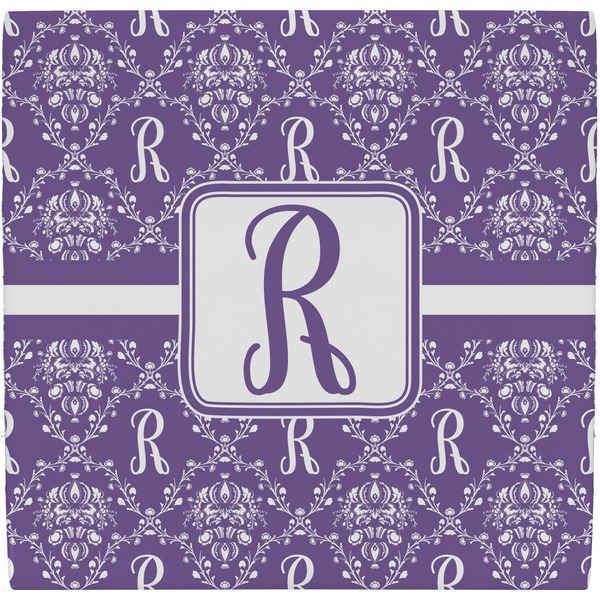 Custom Initial Damask Ceramic Tile Hot Pad (Personalized)