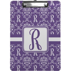 Initial Damask Clipboard (Letter Size) (Personalized)