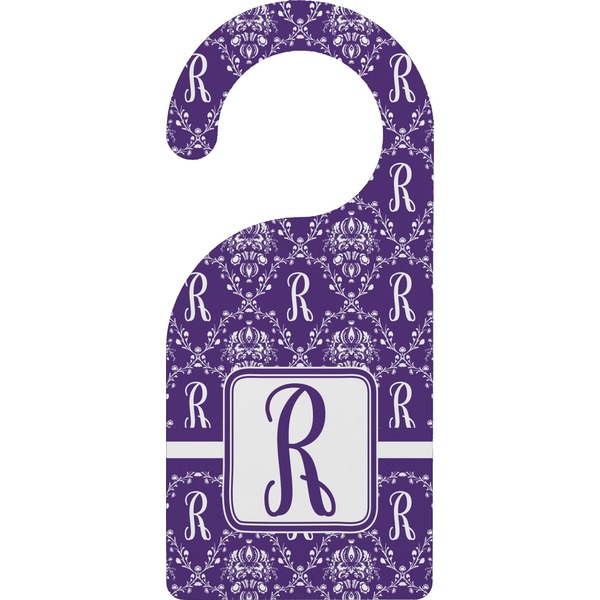 Custom Initial Damask Door Hanger (Personalized)