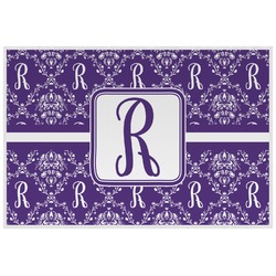 Initial Damask Laminated Placemat