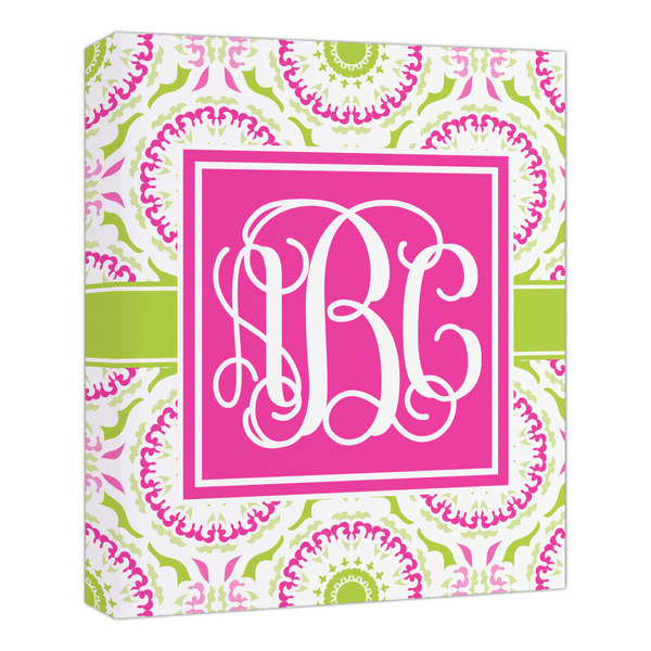 Custom Pink & Green Suzani Canvas Print - 20x24 (Personalized)