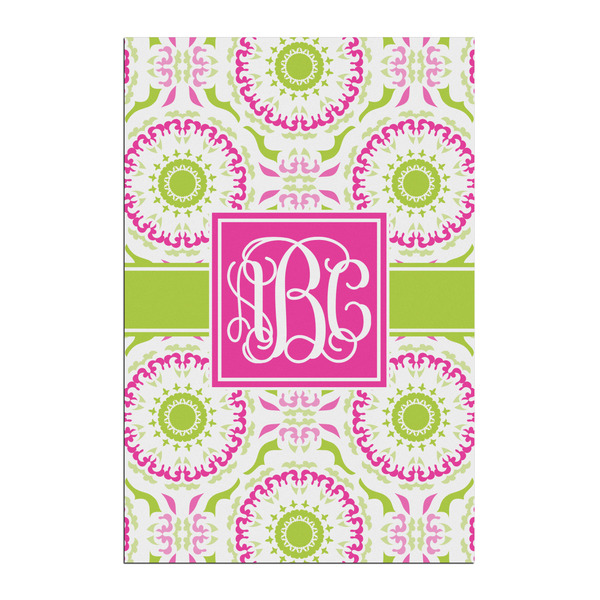 Custom Pink & Green Suzani Posters - Matte - 20x30 (Personalized)