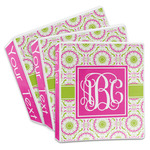 Pink & Green Suzani 3-Ring Binder (Personalized)