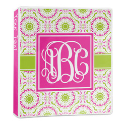 Pink & Green Suzani 3-Ring Binder - 1 inch (Personalized)