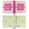 Pink & Green Suzani 3 Ring Binders - Full Wrap - 1" - APPROVAL