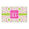 Pink & Green Suzani 3'x5' Patio Rug - Front/Main