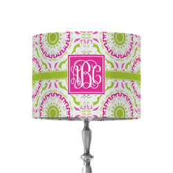 Pink & Green Suzani 8" Drum Lamp Shade - Fabric (Personalized)