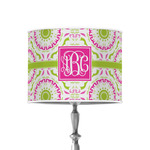 Pink & Green Suzani 8" Drum Lamp Shade - Poly-film (Personalized)