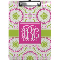 Pink & Green Suzani Clipboard (Personalized)