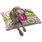 Pink & Green Suzani Dog Bed - Large LIFESTYLE