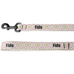 Pink & Green Suzani Deluxe Dog Leash (Personalized)