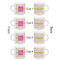 Pink & Green Suzani Espresso Cup Set of 4 - Apvl