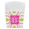 Pink & Green Suzani French Fry Favor Box - Front View