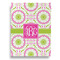 Pink & Green Suzani Garden Flags - Large - Double Sided - FRONT