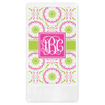Pink & Green Suzani Guest Towels - Full Color (Personalized)