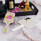 Pink & Green Suzani Hair Brush - With Hand Mirror