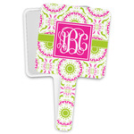 Pink & Green Suzani Hand Mirror (Personalized)