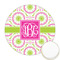 Pink & Green Suzani Icing Circle - Medium - Front