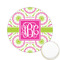 Pink & Green Suzani Icing Circle - Small - Front