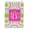 Pink & Green Suzani Jewelry Gift Bag - Matte - Front